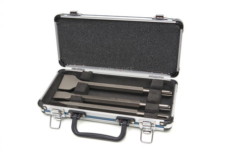 Makita Zubehör 3-teiliges SDS plus Meißelset: Spitz-, Flach- und Spatmeißel im Aluminiumkoffer D-42357 - D-42357