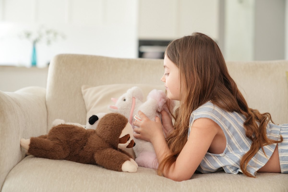 One love knuffel - eenhoorn spirit - 40cm - wit en roze - 0 jaar