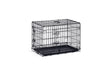 Beeztees hondenbench m - bench - 2 deuren - inklapbaar zwart - 81x55,5x61,5 cm