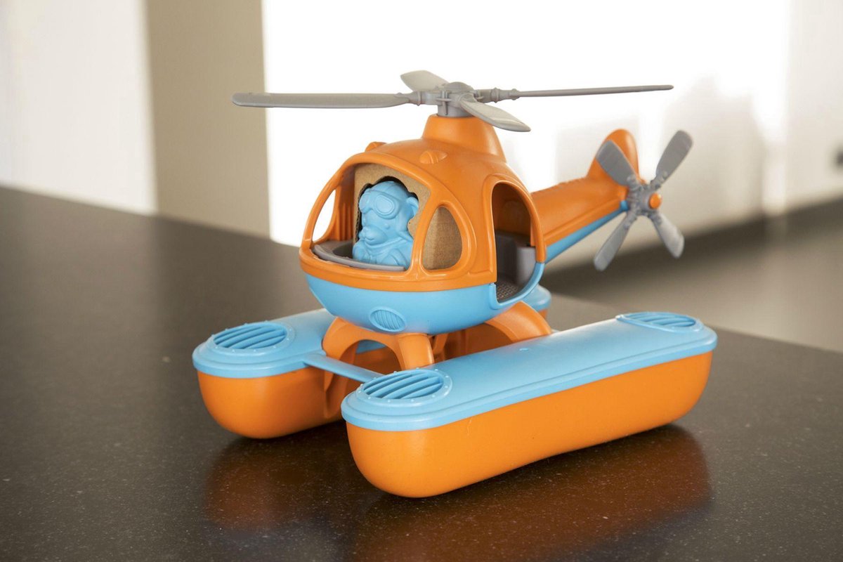 Green Toys Seehubschrauber orange blau