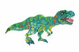 Hape dinosaurus shimmer vloerpuzzel 200 stukjes – t-rex glitterpuzzel voor kinderen vanaf 8 jaar