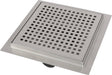 Differnz douchegoot - met flens - vierkant - 20 x 20 cm - rvs