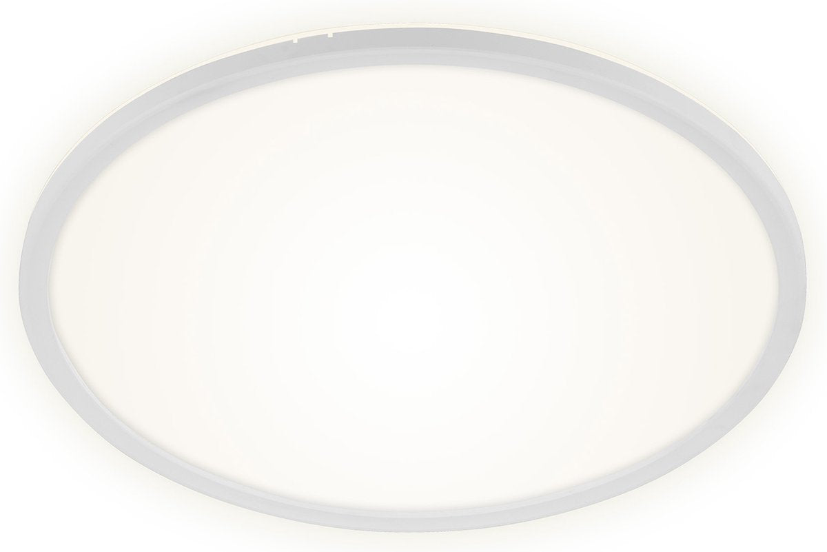 Briloner slim - LED Deckenleuchte - dimmbare Deckenleuchte - Deckenleuchte mit Hintergrundbeleuchtung - inkl. Fernbedienung - 22 Watt - 3000 Lumen - Weiß
