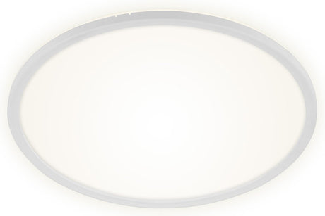 Briloner slim - LED Deckenleuchte - dimmbare Deckenleuchte - Deckenleuchte mit Hintergrundbeleuchtung - inkl. Fernbedienung - 22 Watt - 3000 Lumen - Weiß