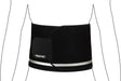 Avento sauna taille band - verstelbaar - zwart zilvergrijs - maat s m