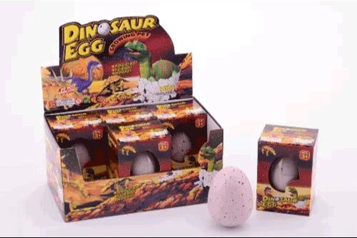 Johntoy 6 mega groeiende dinosaurus eieren in doos