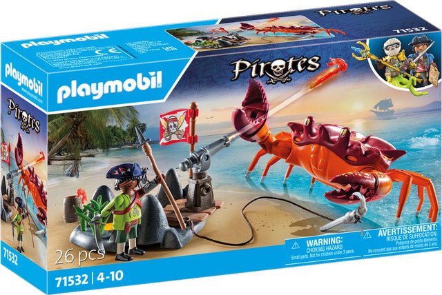 Playmobil-Piraten kämpfen gegen die Riesenkrabbe – 71532