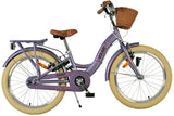 Volare Blossom Kinderfahrrad – Mädchen – 20 Zoll – Lila – zwei Handbremsen