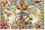 Ravensburger Puzzle Flora und Fauna Weltkarte – Puzzle – 2000 Teile