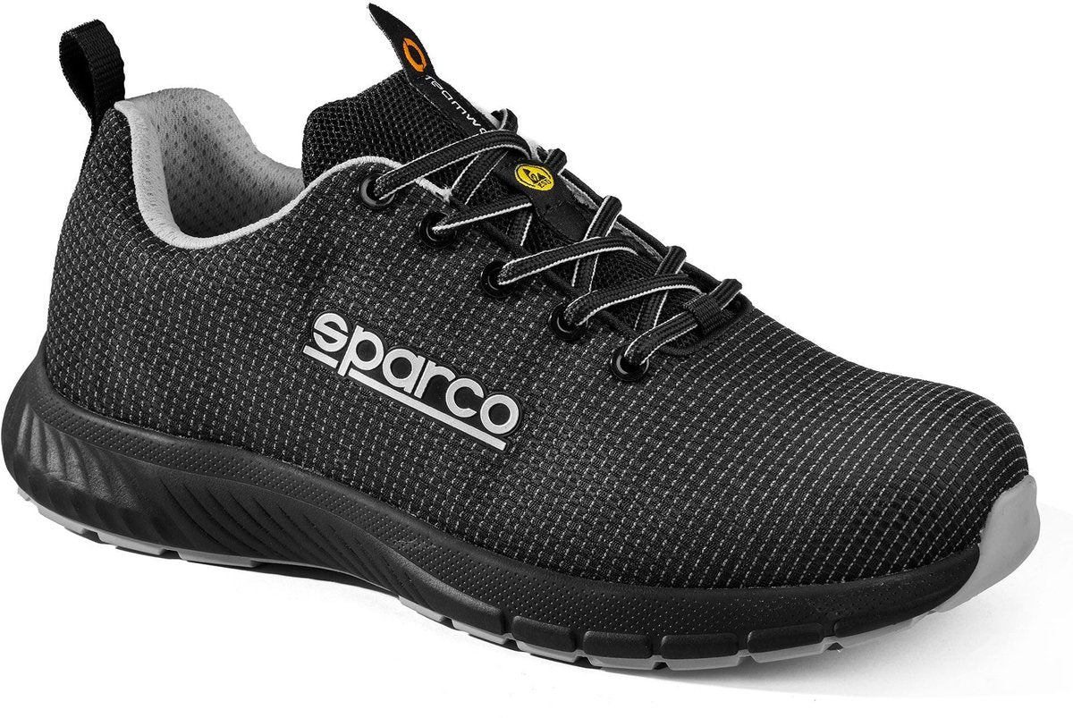 Sparco Arbeitsschuhe S3S – Traktion Asan – Schwarz Silber – Schwarz – 45