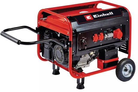 Einhell TC-PG 55 E5 Aggregat 4 Takt Generator 2x 230V + 1x 400V max. 5500 Watt AVR-Spannung 25 Liter 7,5k kW