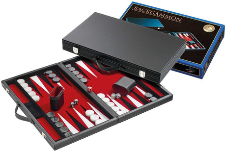Philos Backgammonkoffer Medium Standard (rot)