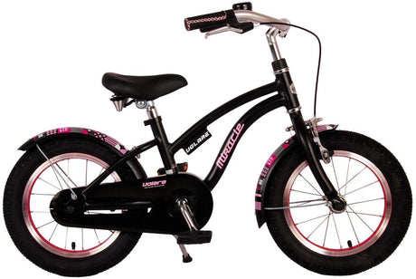 Volare Miracle Children's Bicycle - Mädchen - 14 Zoll - Matt Black - Prime Collection