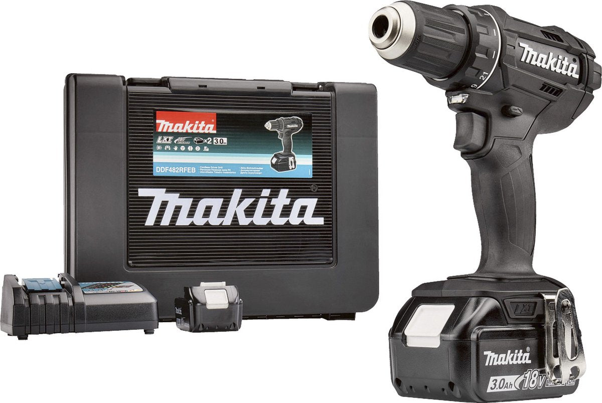 Makita accuboormachine ddf482 - 18 v - 3.0 ah