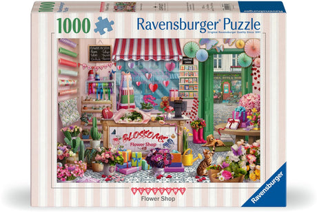 Ravensburger - puzzel voor volwassenen - puzzel van 1000 stukjes - de bloemenwinkel - 14 jaar en ouder - puzzel van premium kwaliteit - 12001727