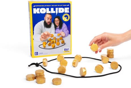 Megableu kollide – magnetisches Strategiespiel – ab 8 Jahren – 1–4 Spieler – Geschicklichkeitstaktik