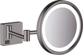 Hansgrohe addstoris Schminkspiegel LED 1x Schloss. gebürstetes Schwarzchrom