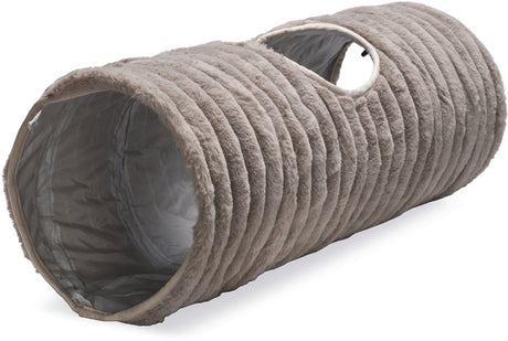 Designed by lotte reza - kattentunnel - beige - 70x25x25 cm