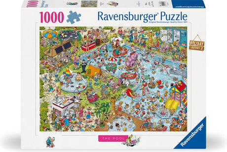 Ravensburger Puzzle Ferienresort 3: Der Pool, 1000 Teile.