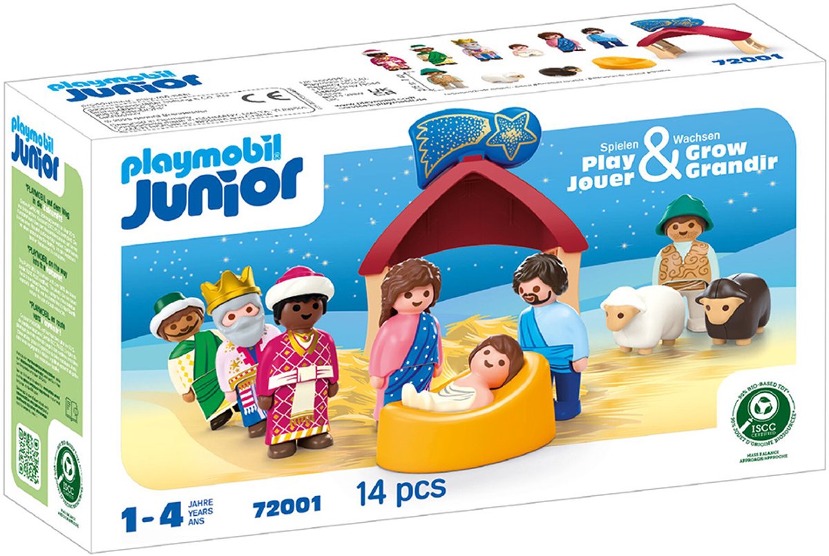 Playmobil junior 72001 Krippe, Junior, 14 Teile, ab 12 Monaten