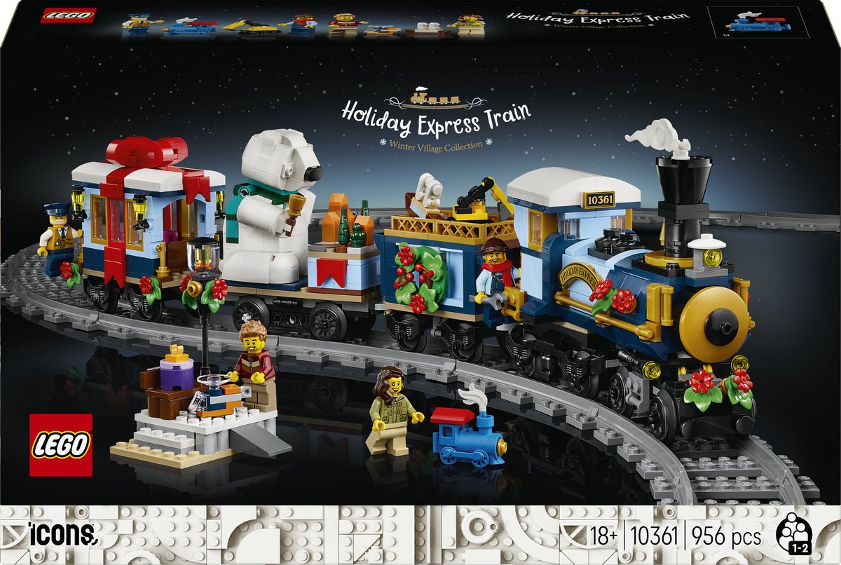 Lego Icons festlicher Weihnachtszug Weihnachtsdekoration - 10361