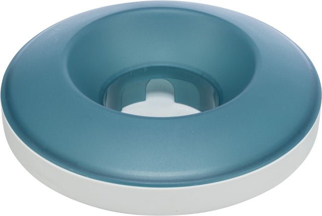 Trixie Slowfeeding Schaukelnapf Kunststoff TPR grau blau
