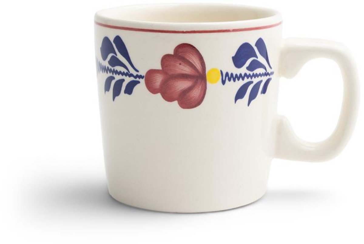 Royal Boch Bauernbontbecher mit Henkel 0,2 l | 6 Stück