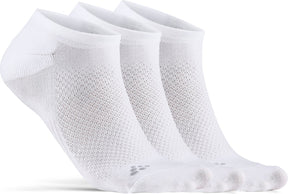 Craft Core Dry Footies 3er-Pack Unisex-Sportsocken – Weiß