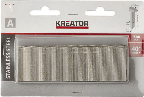 Kreator krt305140 Nägel – Typ A – 40 mm – 1500 Stück
