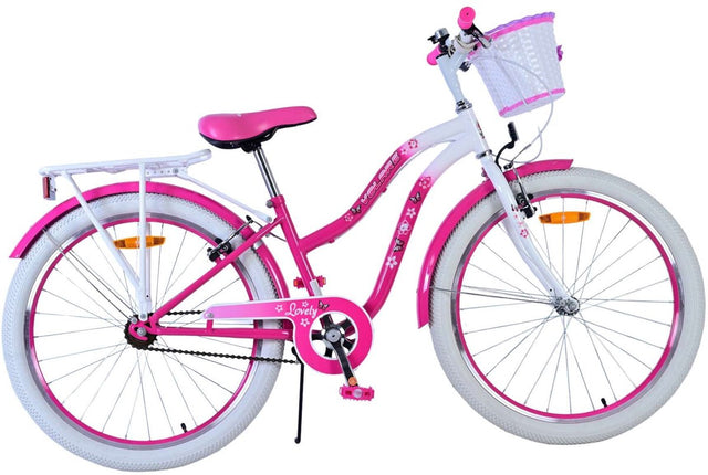 Volare schönes Kinderfahrrad – Mädchen – 24 Zoll – Pink – zwei Handbremsen
