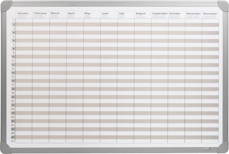 Desq ® jaarplanner | magnetisch | aluminium frame | 60 x 90 cm