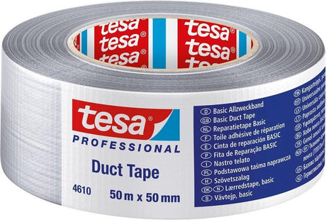 Tesa 04610 Klebeband – Allgemein – Silber – 50 mm x 50 m