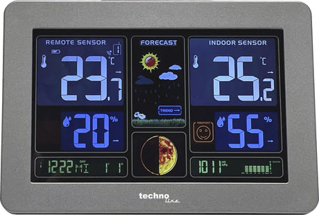 Technoline Wetterstation ws 6469 funkgesteuert mit Thermometer und Hygrometer mit 1 Außensensor