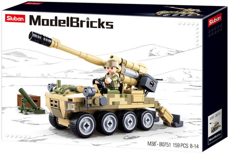 Sluban-Modellsteine 8x8 mobile Kanone (m38-b0751)