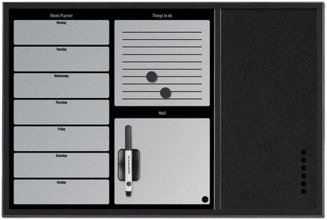 Bi-Office-Planer mx03402169 60 x 40 cm schwarz
