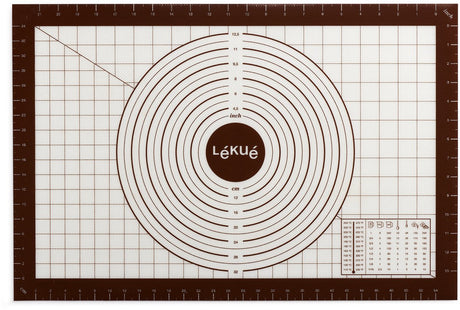 Lékué deegmat - 60 x 40 cm - siliconen - anti-aanbak - white