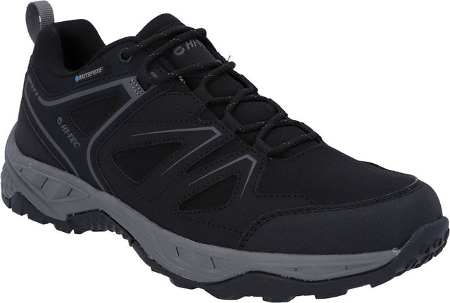 Hi-Tec Saunter Softshell wasserabweisende schwarze Wanderstiefel in Größe 43 für Herren
