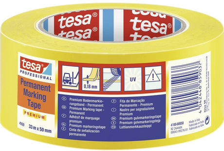 Tesa Markierungsband gelb 50mm 33mtr | 6 Stück