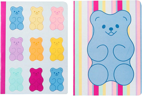 Kangaro-Notizbücher – B'log Sweet Candy – Größe A4 – mit Linie – 2 Stück – mit Erdbeerduft – an-122640-a