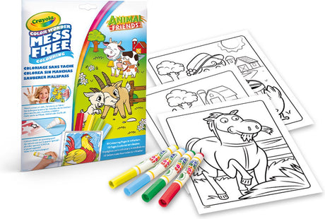 Crayola - Farbwunder - Hobbypaket - Freunde des Bauernhofs - Malbuch für Kinder