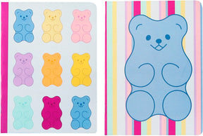 Kangaro-Notizbücher – B'log Sweet Candy – Größe A4 – mit Linie – 2 Stück – mit Erdbeerduft – an-122640-a