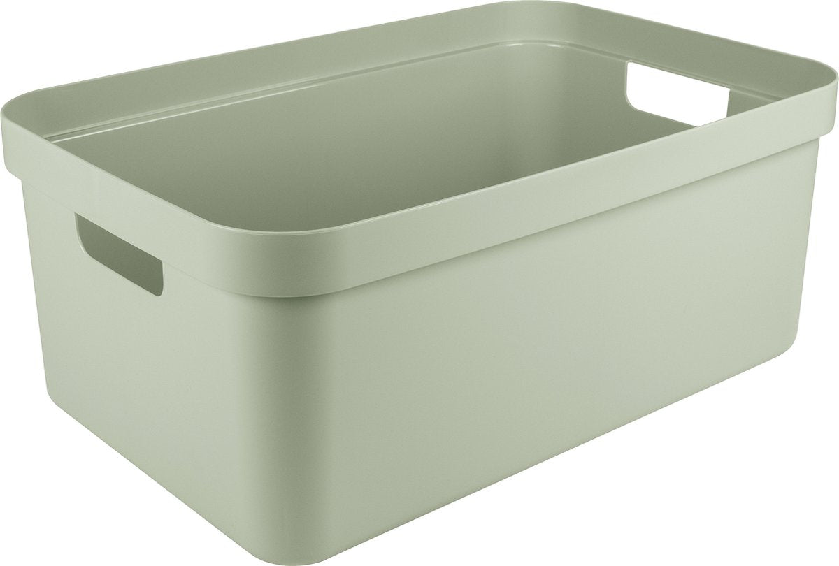 Sunware Aufbewahrungsbox Sigma – Kunststoff – 45 Liter – hellgrün – Aufbewahrungsboxen – Aufbewahrung – 39 x 59 x 24 cm