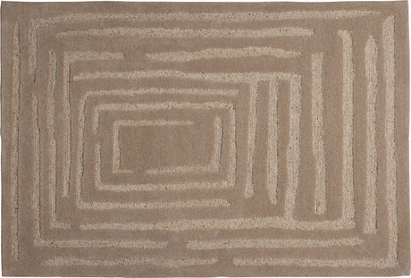 Woood alicia vloerkleed - wol - zand - 170x240