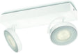 Philips led philips clockwork opbouwspot - 2-lichts - wit - warmglow