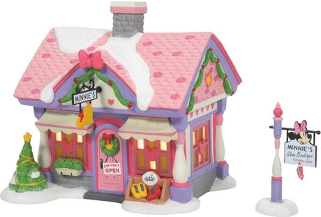 Enesco disney department 56 - minnie mouse's shoe boutique