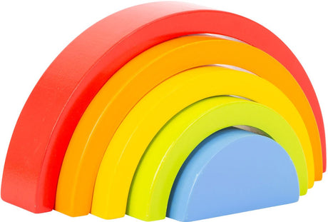 Small Foot - Regenbogen Holzbausteine, 5 Stk.