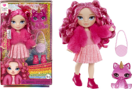 Regenbogen-High-Fashion-Puppe Magenta