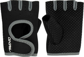 Avento fitness handschoenen - neopreen - zwart grijs - maat s m