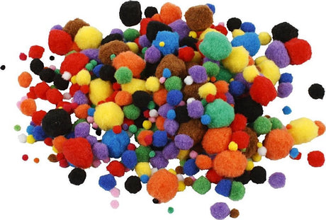 Kreativunternehmen https: www.cchobby.nl pompoms-d-5-40-mm-ca. 150-stück-diverse-farben-42-gr-1-box