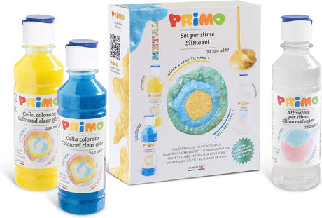 Primo | Schleimherstellungsset Metallic (2 Metallicfarben + 1 Aktivator) - Schleimherstellung